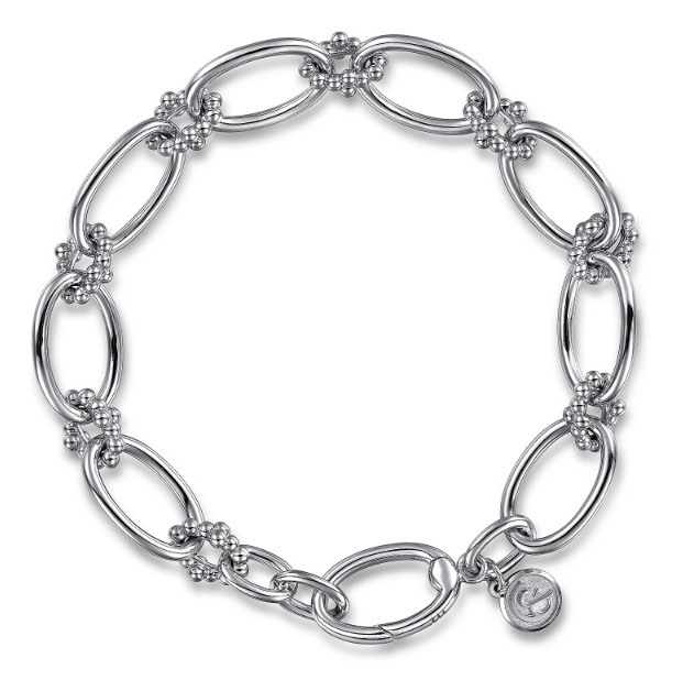 Gabriel & Co Silver Bead Chain Bracelet 001-610-01598 | Aires