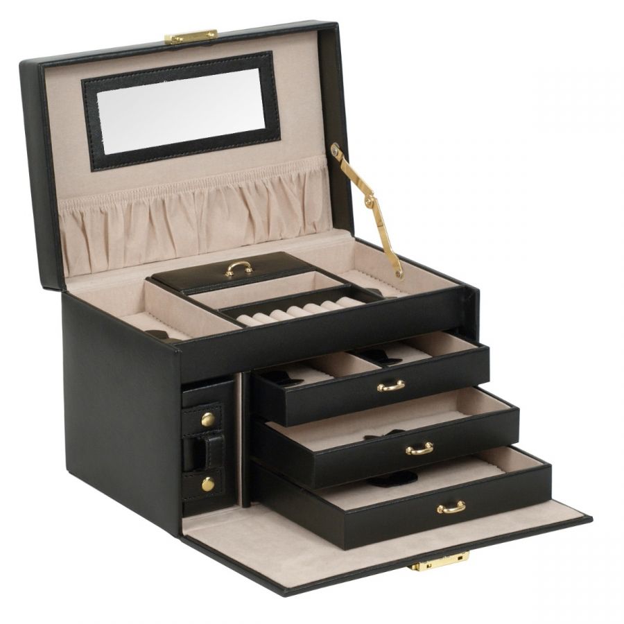 WOLF Heritage Jewelry Box Small Black 001-705-00247 | Aires