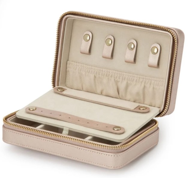 アクセサリーケース Wolf Palermo Zip Jewelry Case - Rose Gold 001-705-00289 | Aires