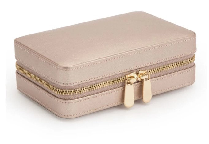 Wolf Palermo Zip Jewelry Case - Rose Gold 001-705-00289 | Aires