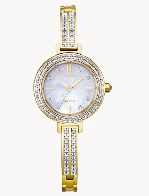 Citizen Ladies Yellow Silhouette Swarovski® Crystal Bangle 