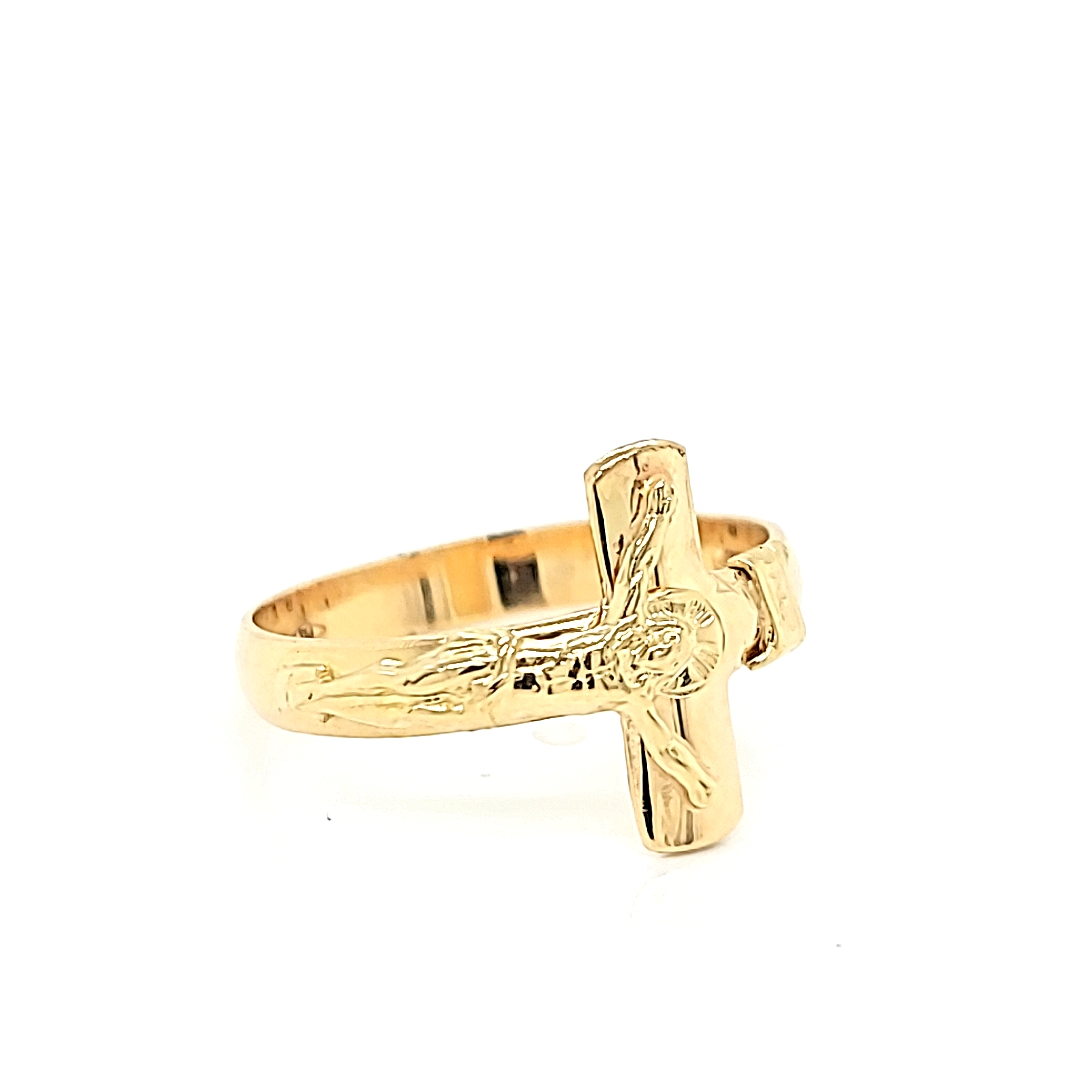 18K Yellow Gold Cross Ring - Arezzo Jewelers – Chicago, IL. –