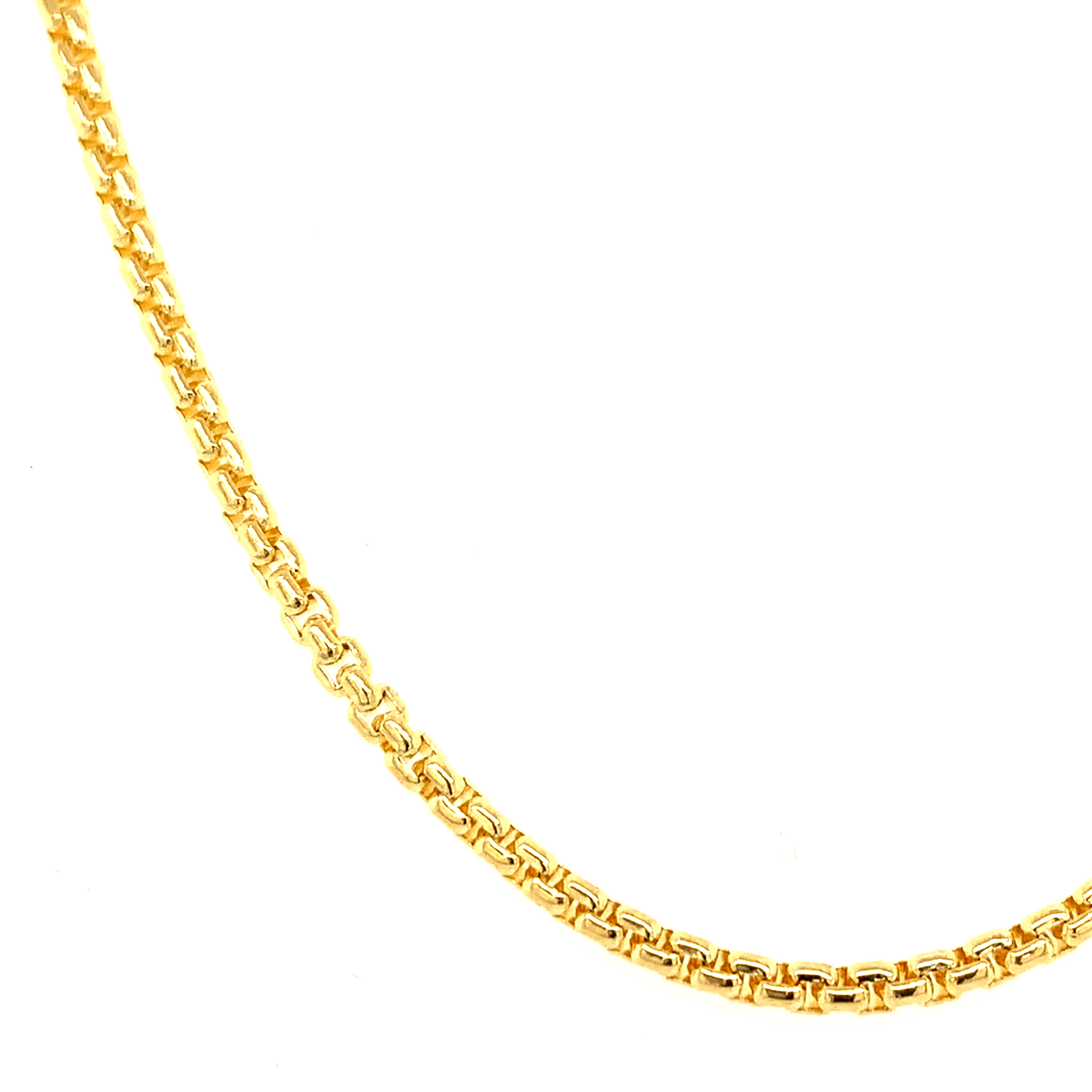 14k Yellow Gold 2mm Round Box Chain Arezzo Jewelers – Elmwood
