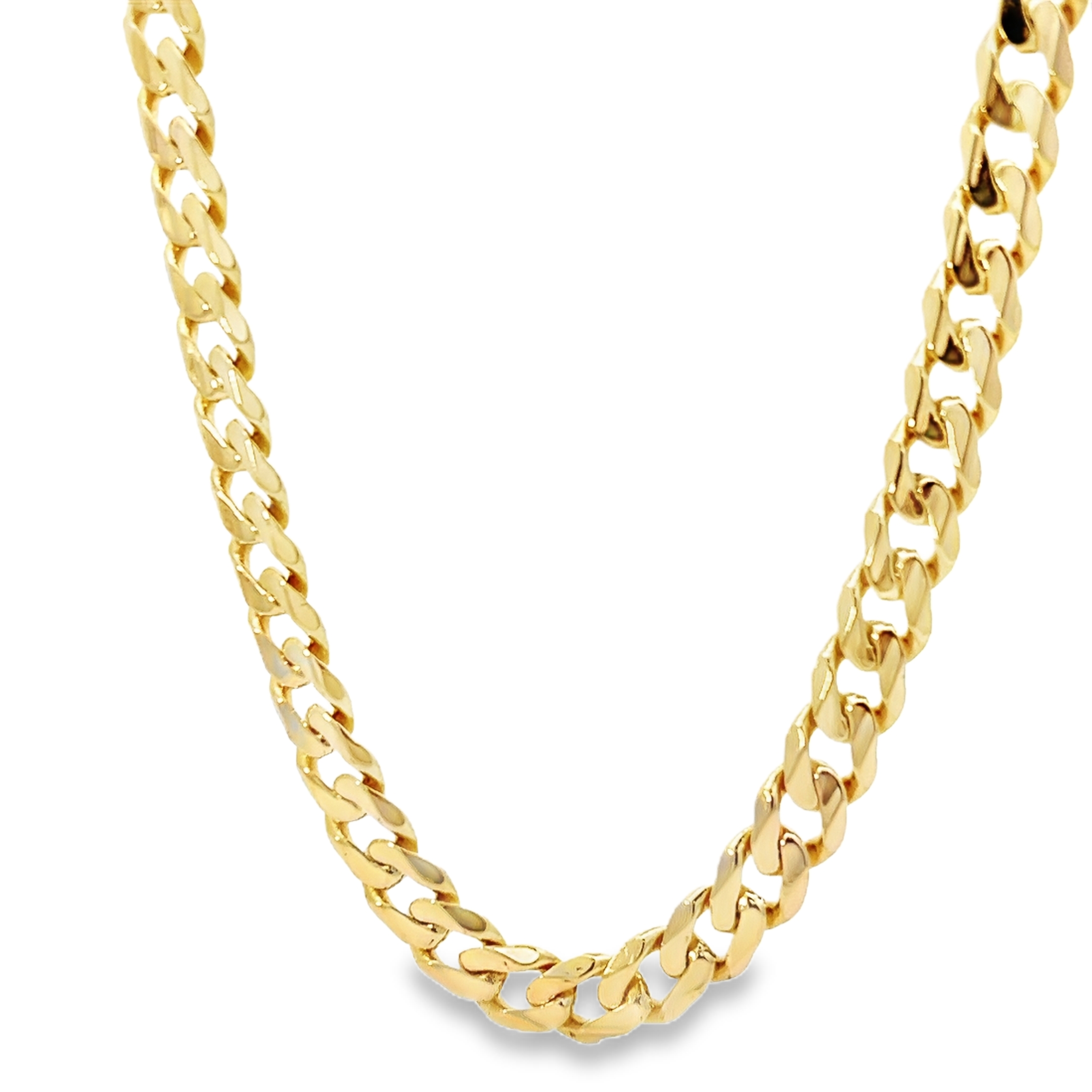 Solid Gold Curb Link Chain | 49.3 Grams | Shop Arezzo Jewelers