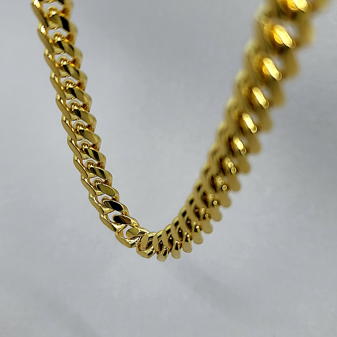 Sterling Silver Gold Plated 8.2mm Miami Cuban Chain - Arezzo Jewelers –  Chicago, IL. – 9258