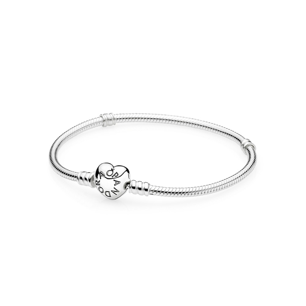 Pandora Moments Heart Clasp Snake Chain Bracelet - Arezzo Jewelers