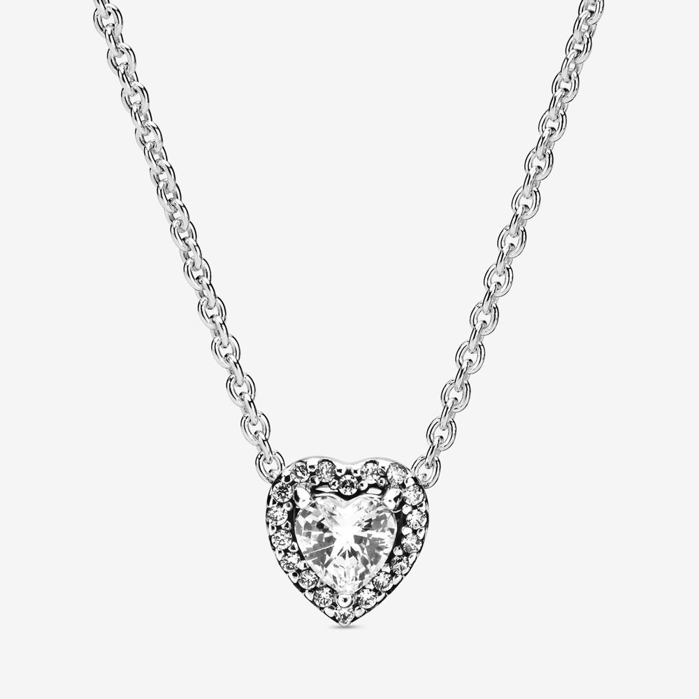 PANDORA エレベーテッドハートネックレス＆イヤリングセット PANDORA ピアス エレベーテッド ハート ＆ ネックレス セット