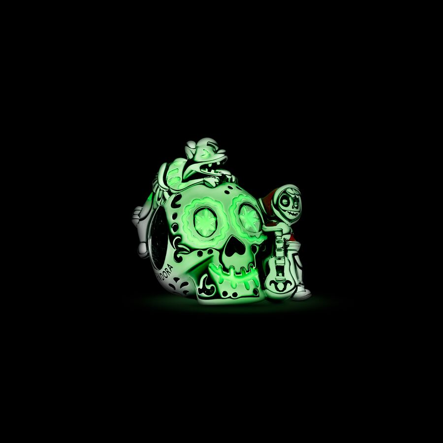 Pandora Disney Pixar Coco Miguel & Dante Skull Glow-in-the-dark