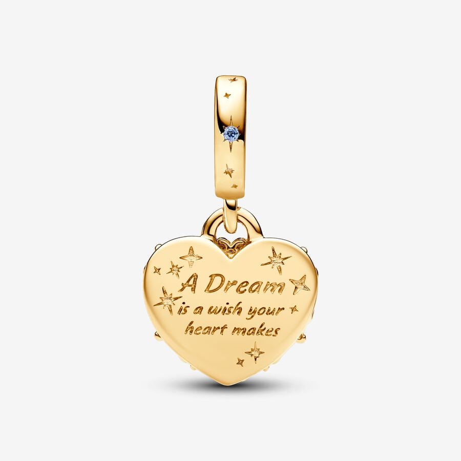 Pandora Disney Cinderella's Carriage & Heart Double Dangle Charm