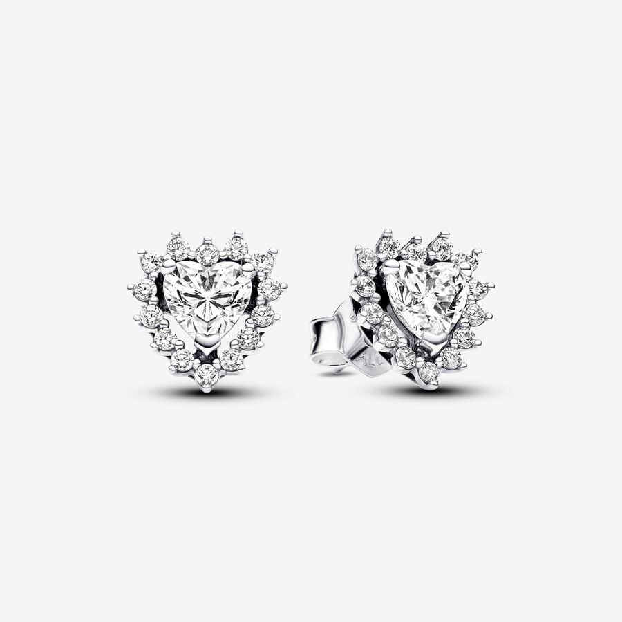 Pandora Sparkling Double Heart Halo Jewelry Gift Set