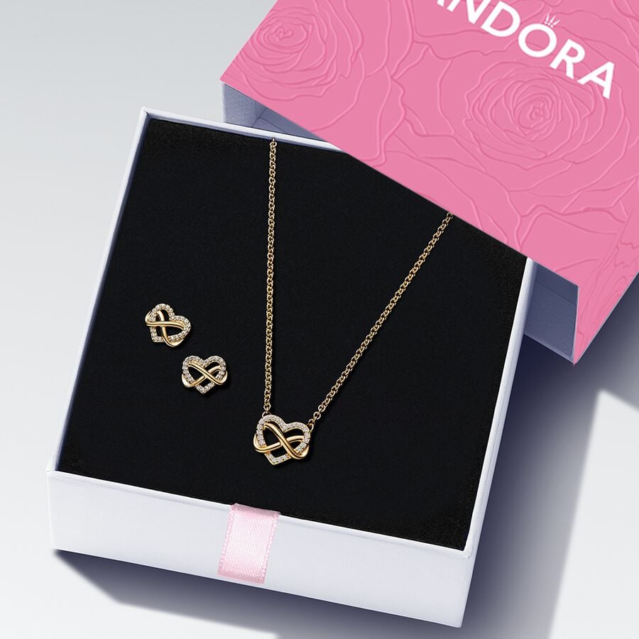 Sparkling Infinity Heart Jewellery Gift Set - Arezzo Jewelers 