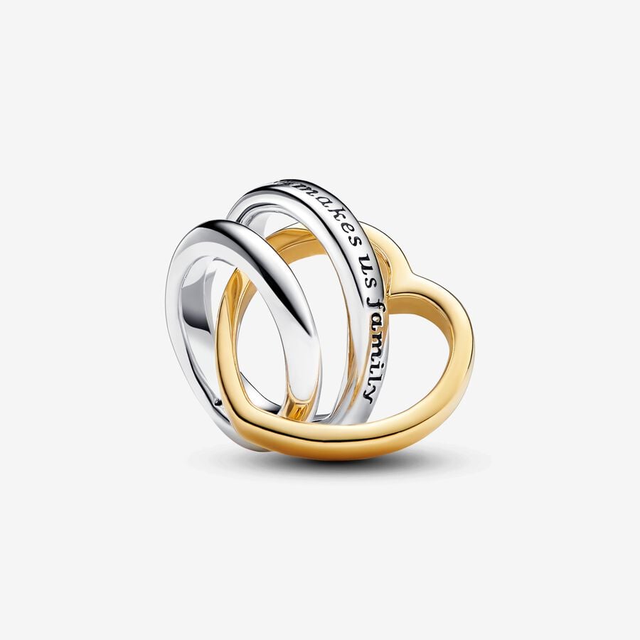 Pandora Two-tone Stepmom Entwined Hearts Charm