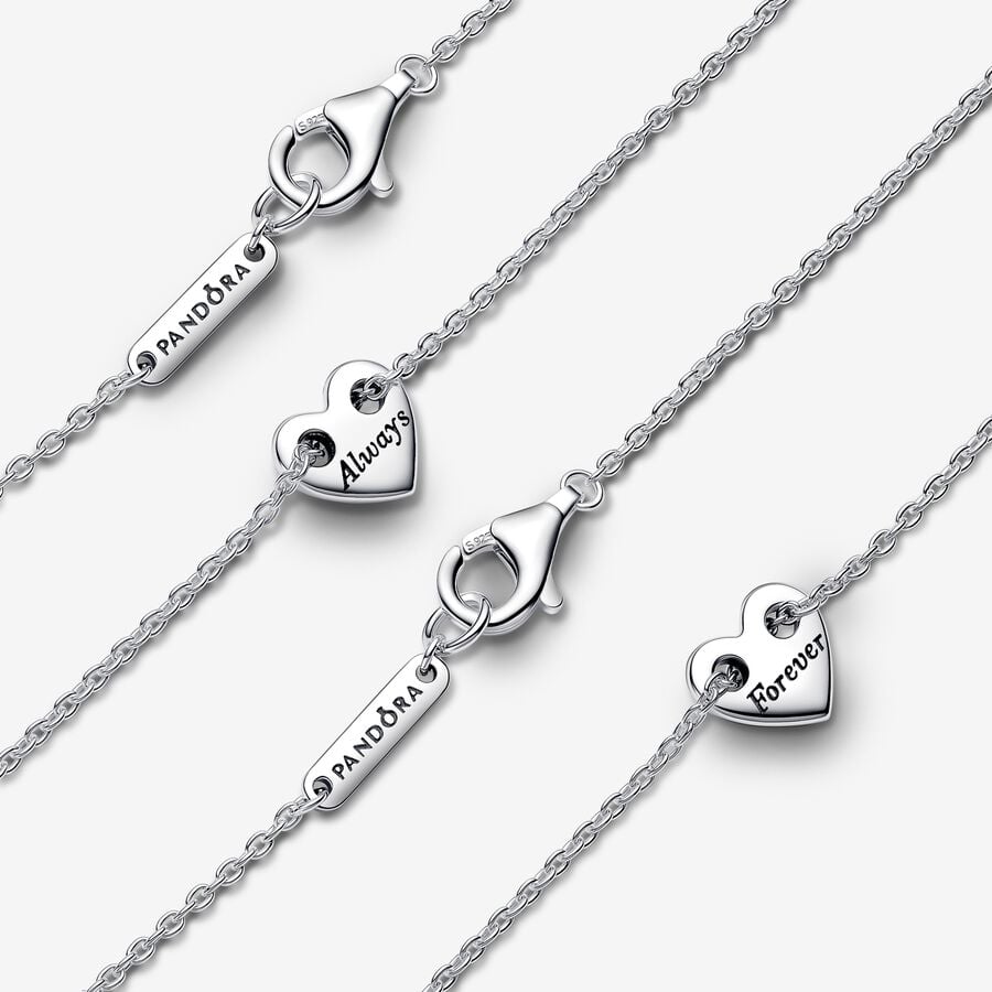 PANDORA ネックレス Pandora Forever & Always Splittable Heart Collier Necklaces