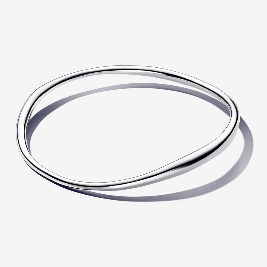 Pandora Organically Shaped Bangle - 7.5