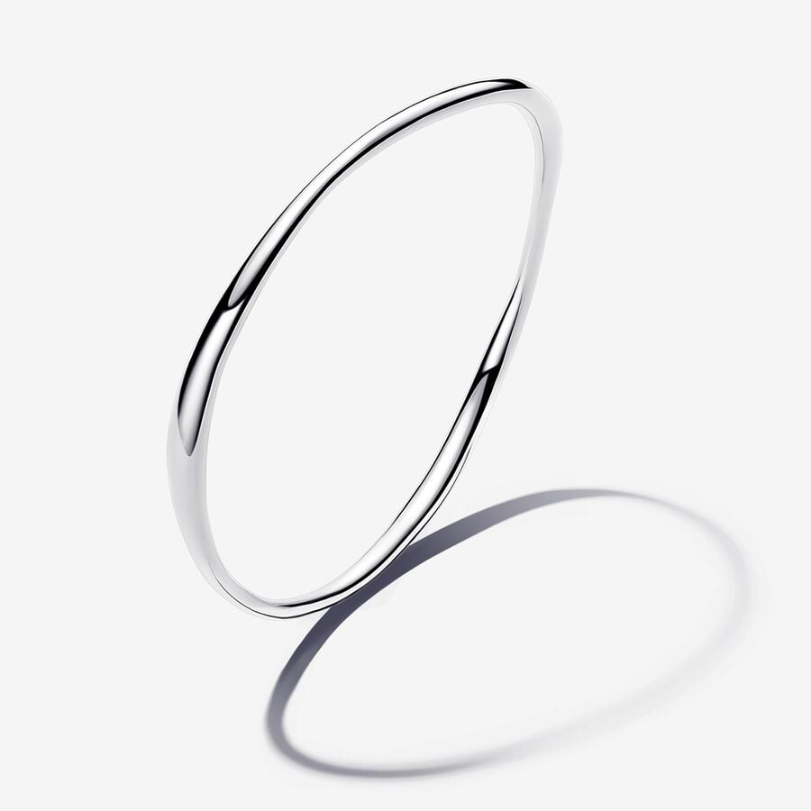 Pandora Organically Shaped Bangle - 7.5