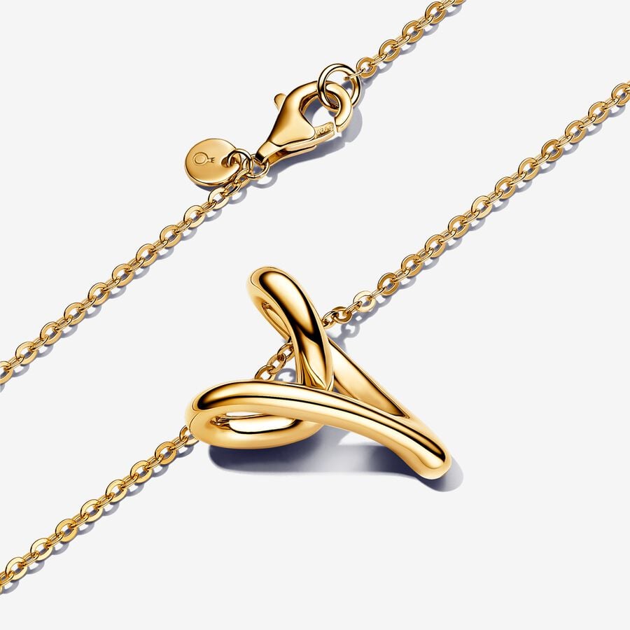 Pandora Organically Shaped Heart Pendant Necklace