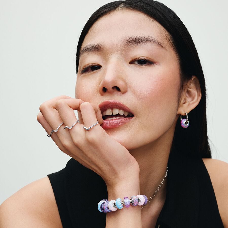 Pandora Opalescent Purple Murano Charm - Arezzo Jewelers – Elmwood