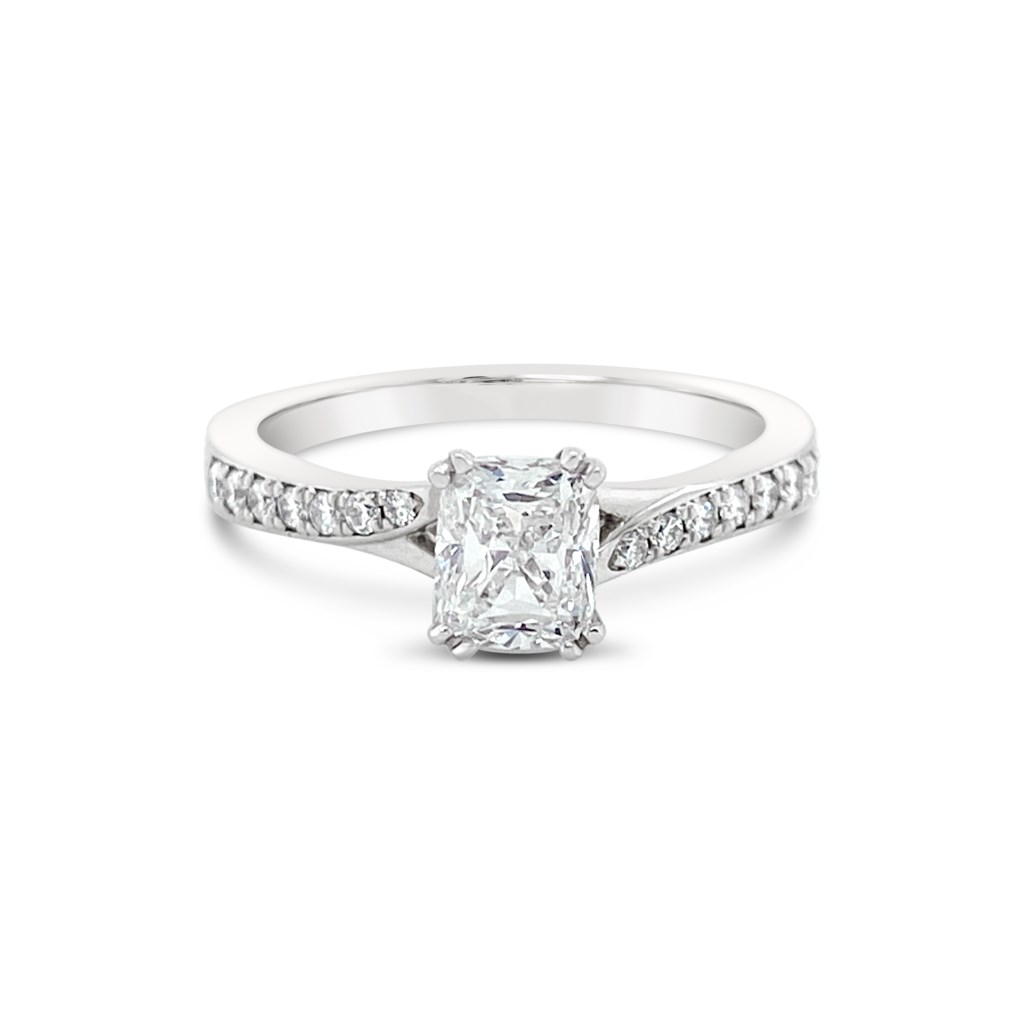 Baxter's Cushion Diamond Engagement Ring 00110001603 14KW Baxter's