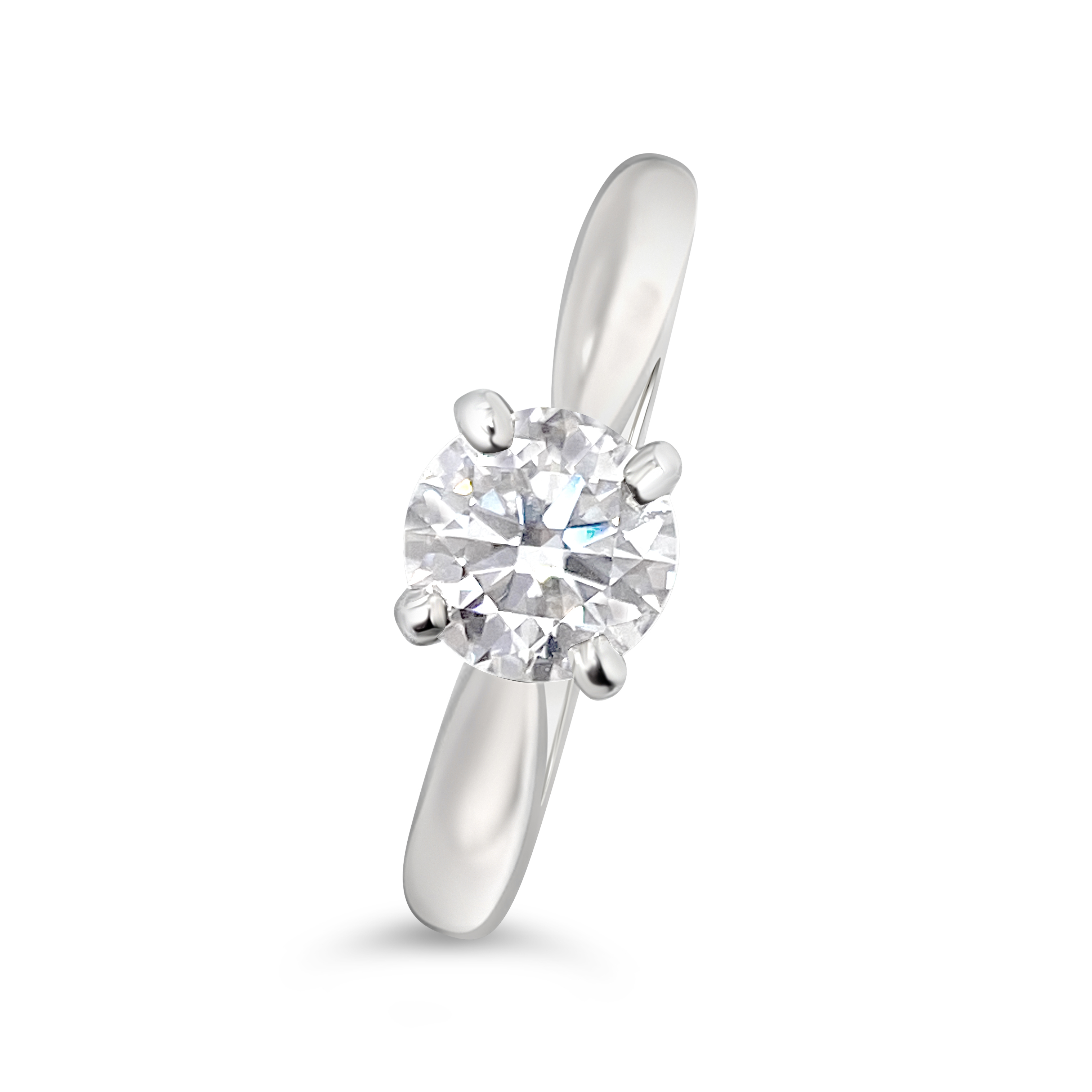 Baxter's Round Solitaire Engagement Ring 00110002138 14KW Baxter's
