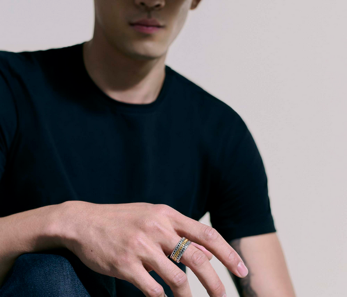 John Hardy Rata Chain Band Ring 001-620-05745 | Baxter's