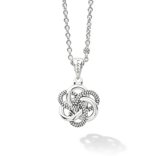 Sterling Silver Lova Jewelry Lagos Silver Love Knot Necklace 001