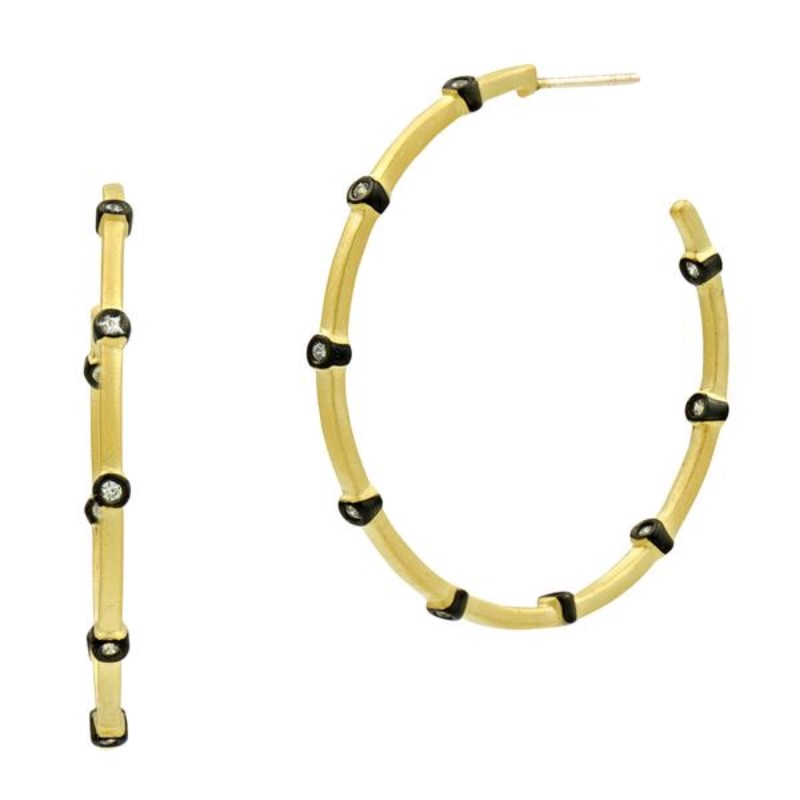 Freida Rothman Signature Hoop Earrings 001-645-03195