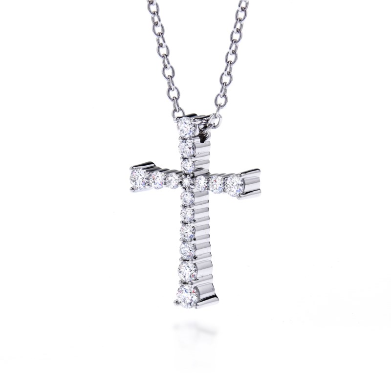 Hearts On Fire Divine Journey Cross Pendant 001 160 02997 Becky Beauchine Kulka Diamonds And Fine Jewelry Okemos Mi - Hearts On Fire Cross Pendant