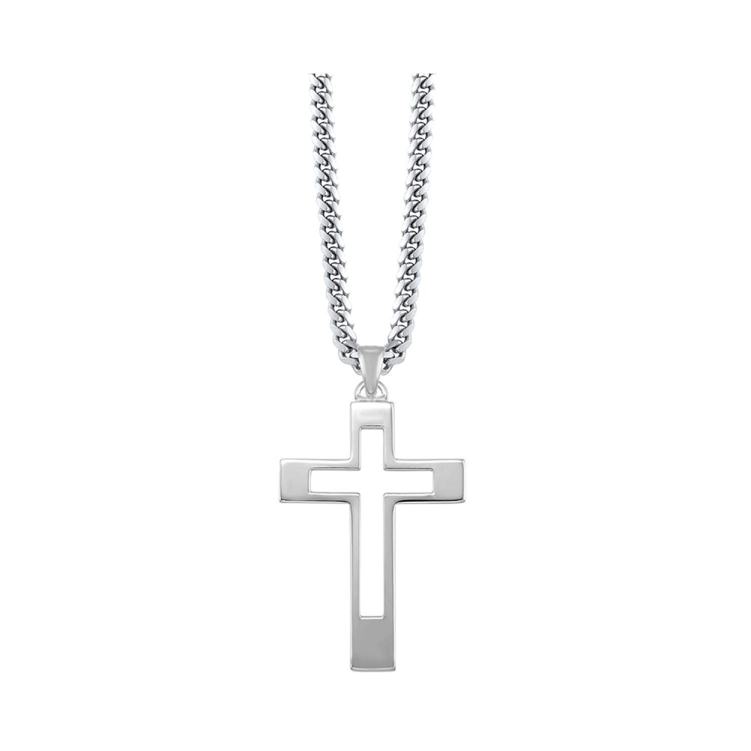 ☆ENGBROX☆ silver925 krisi cross necklace EBNL22082SV Gems One Sterling Silver Cross Necklace 001-650-02413