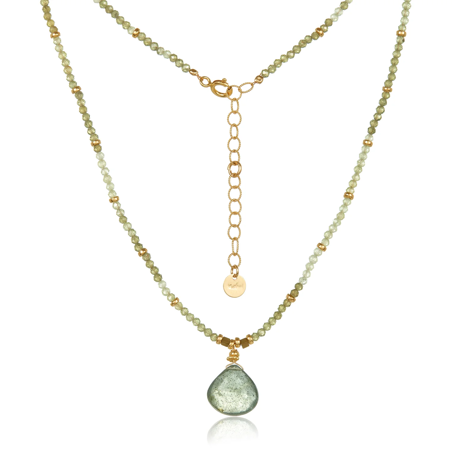 Beaded Necklace Heron Jewelry Sky Blue Topaz W/ Topaz Beaded Necklace