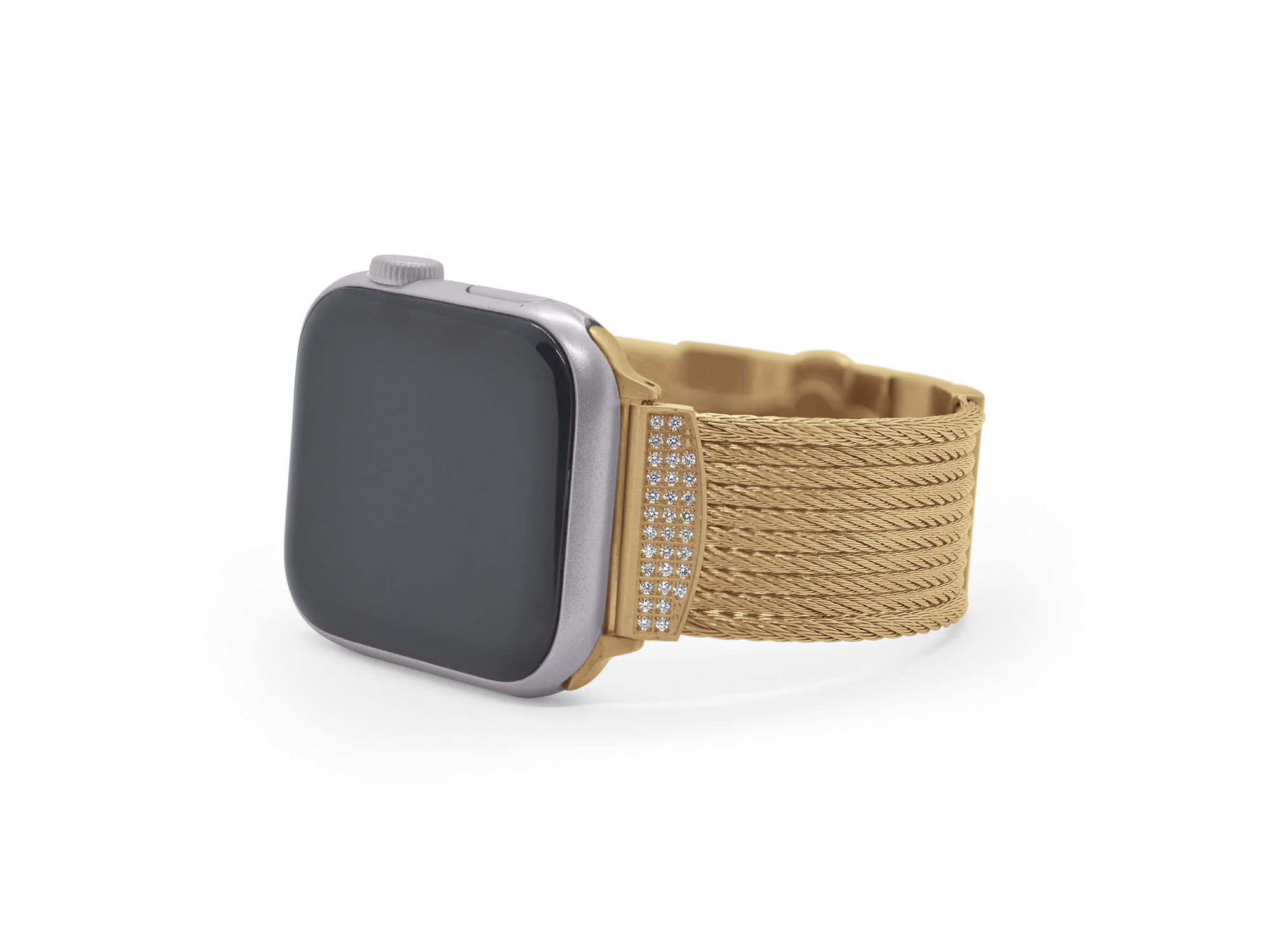Alor Stainless Steel Diamond Apple Watch Band 002-817-00013 