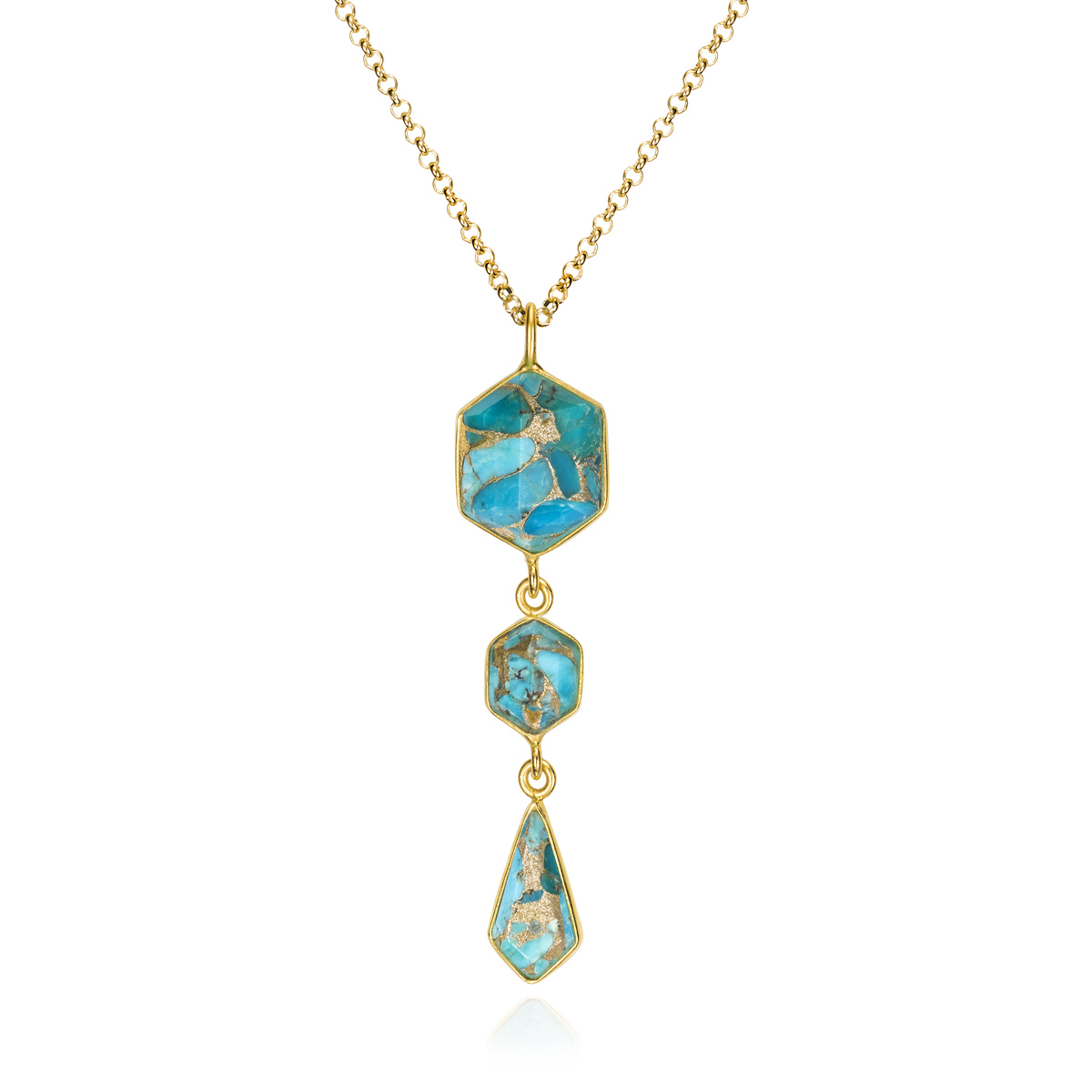 Jorge Revilla Sterling Silver Necklace 111087 | Blue Water