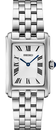 Seiko Women's Rectangular Stainless Steel Watch with Roman N | B