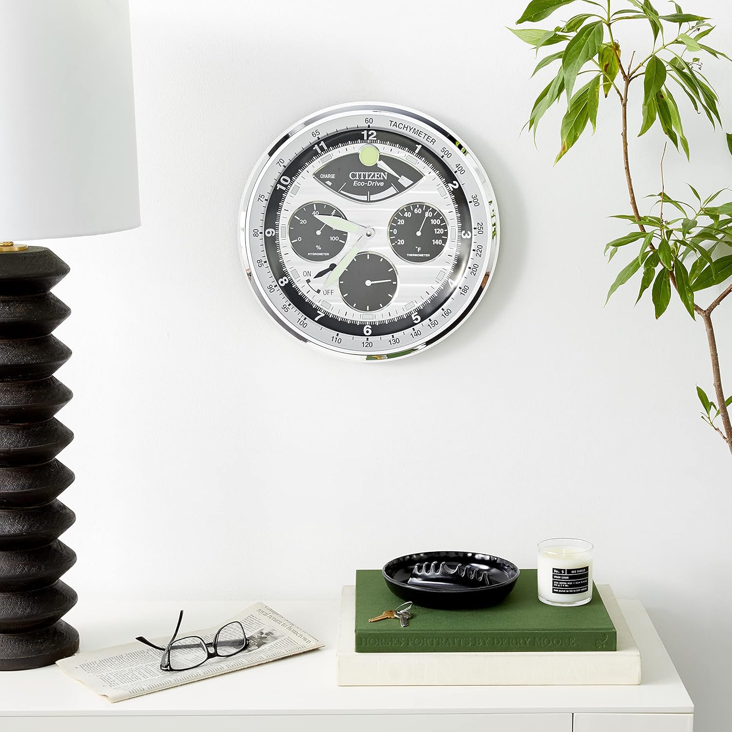 Citizen Silver and Black Citizen Wall Clock 001-530-00606 | B & L