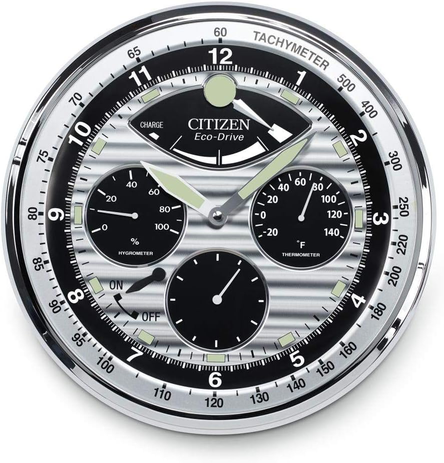 Citizen Silver and Black Citizen Wall Clock 001-530-00606 | B & L