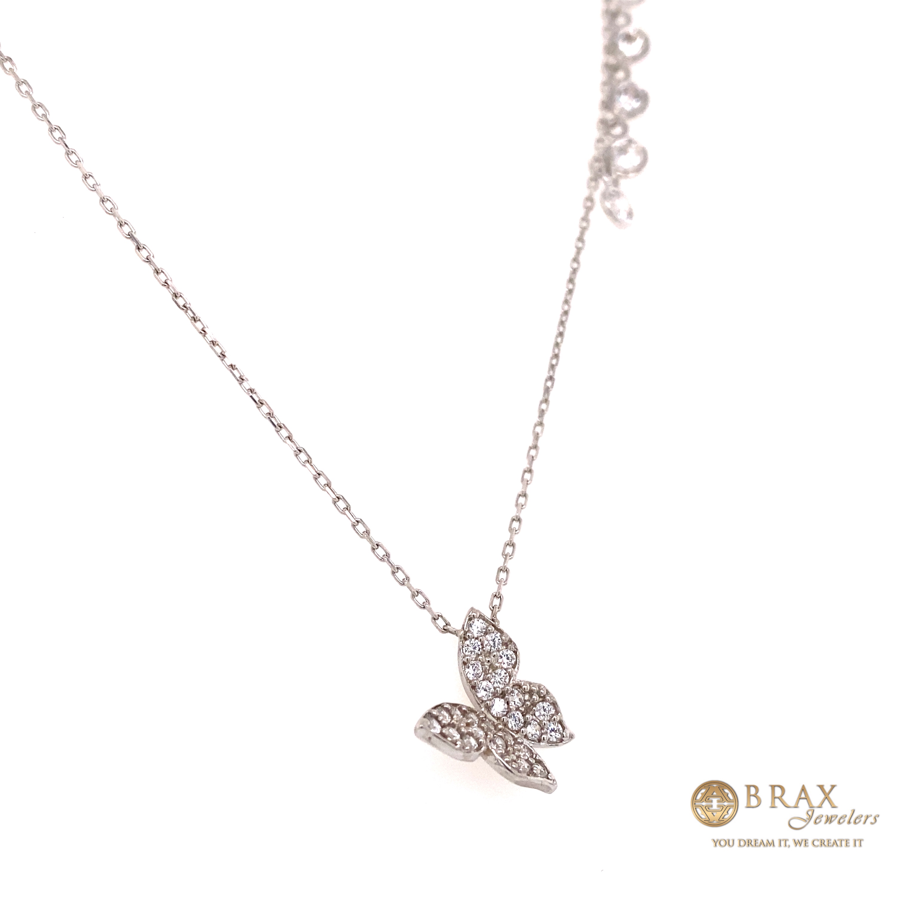 Fancy Silver Silver Butterfly Necklace 001-606-00255 | Brax