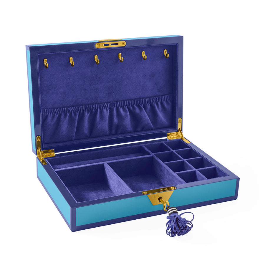 Jonathan Adler Eden Lacquer Jewelry Box -Blue