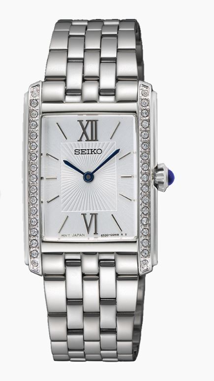 White Stainless Steel Seiko Essentials Quartz Watch with Cry  display picture 1
