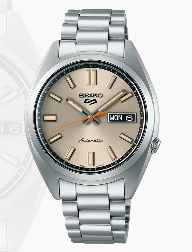 Seiko 5 Sports Cream Dial Stainless Band Watch 001-925-03127  display picture 1
