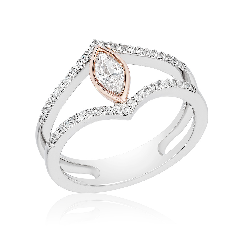 Marquise Split Shank Ring Champaign Jewelers Champaign, IL