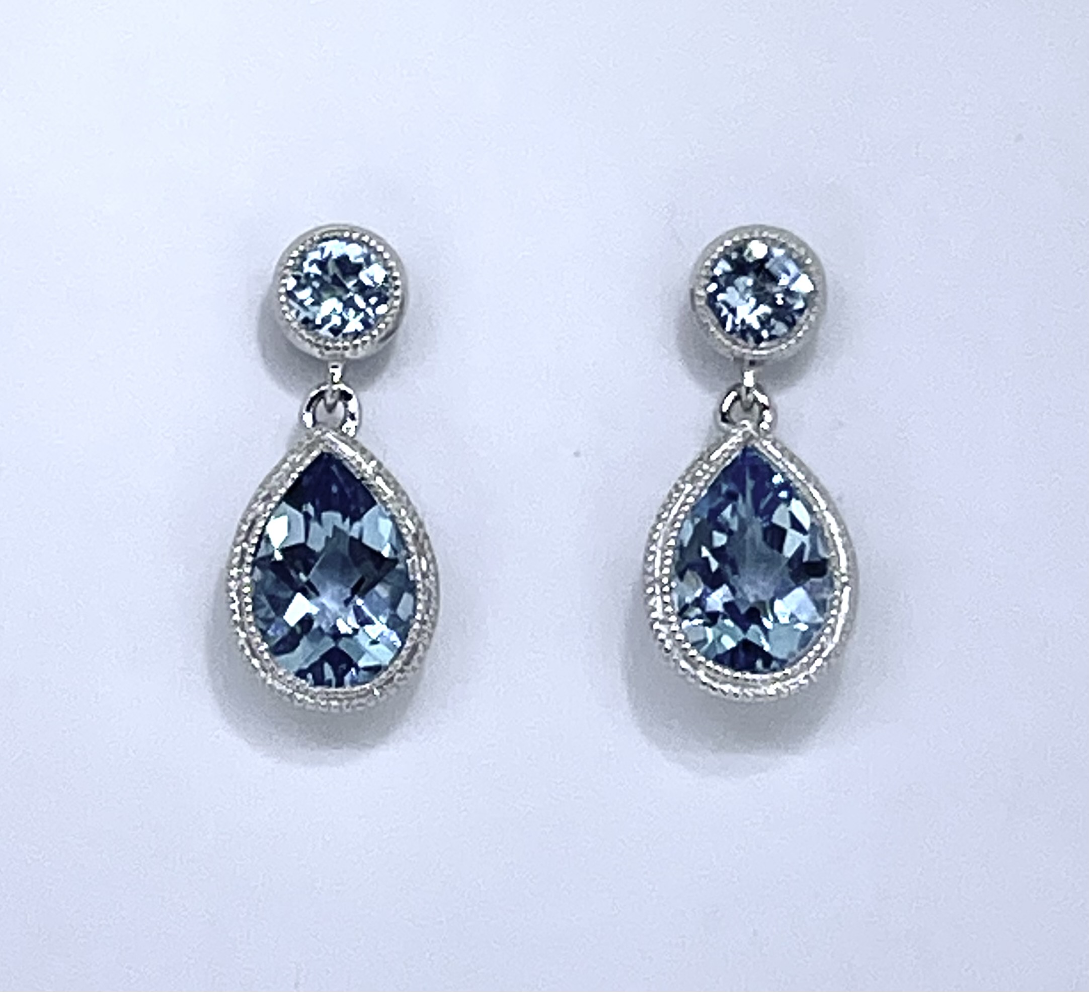 14k blue topaz earrings best sale