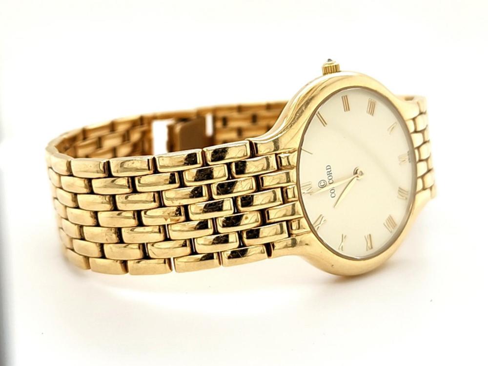 Estate- Men's 14Kt Yellow Gold Concord Watch Featuring A 8.5