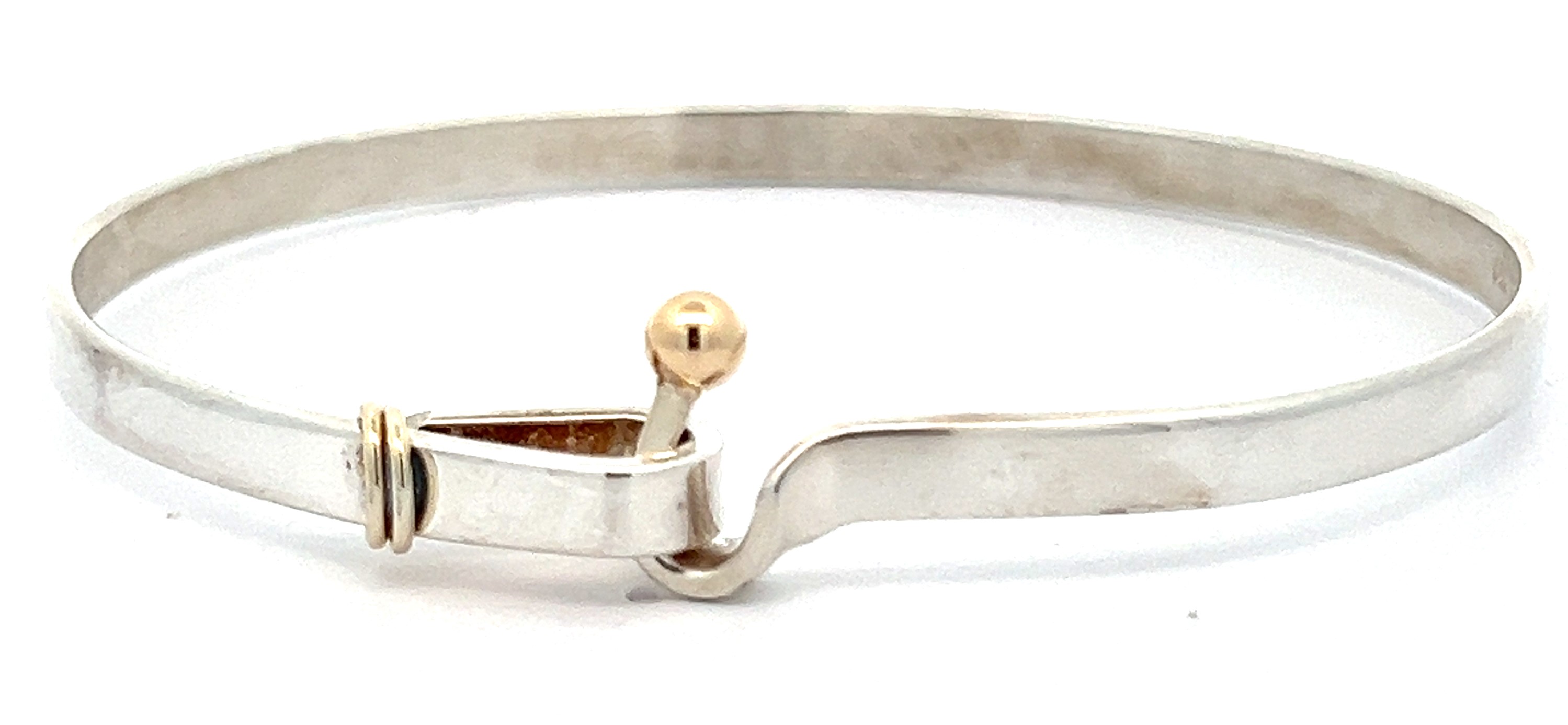18KY/Sterling Tiffany An Co Hook And Eye Bracelet | Charles
