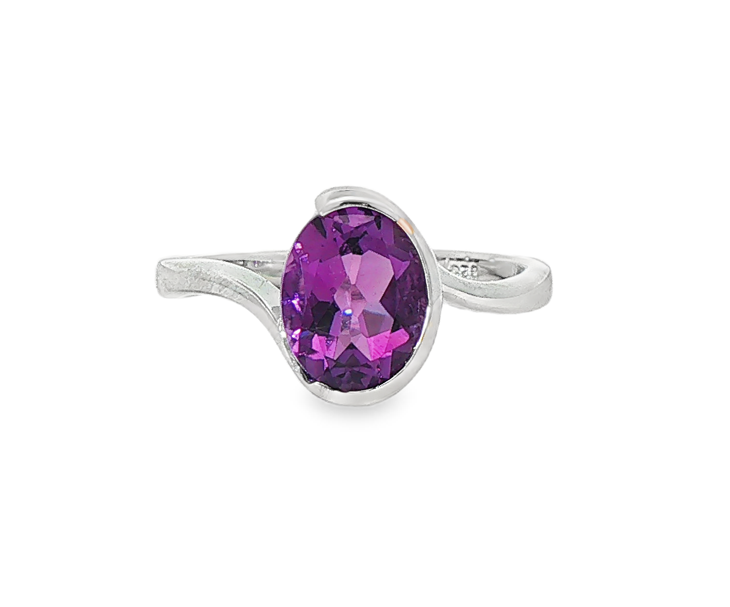 Sterling 1.57ct Amethyst Ring 001-630-00730 - Silver Rings