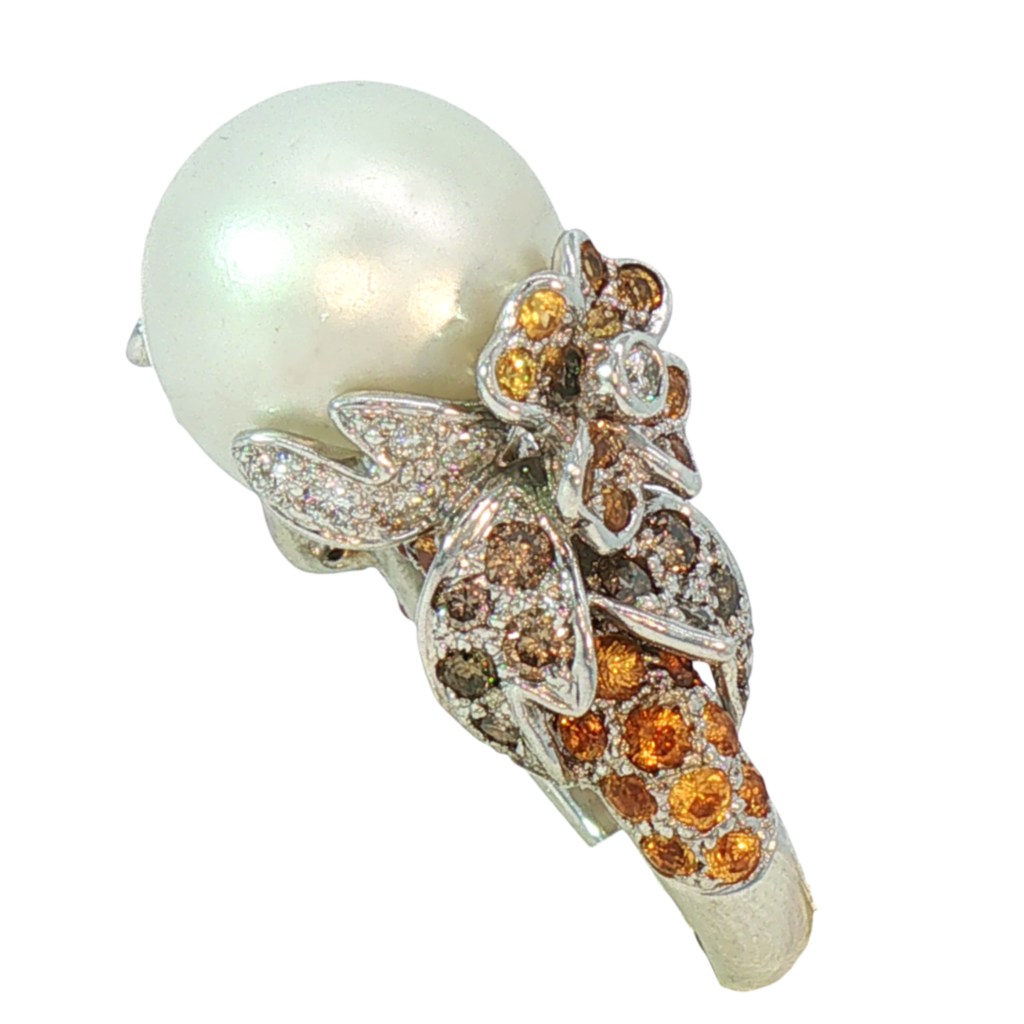 Estate South Sea Pearl Ring 001-811-00404 - Estate Jewelry