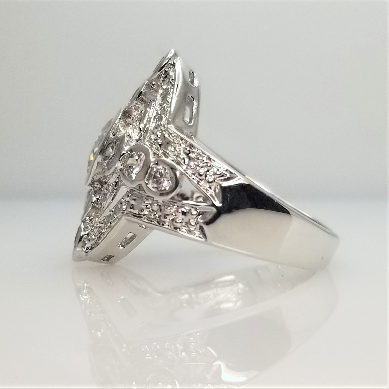 CZ Ring Sterling Silver 001-200-02774 SS - Gemstone Rings