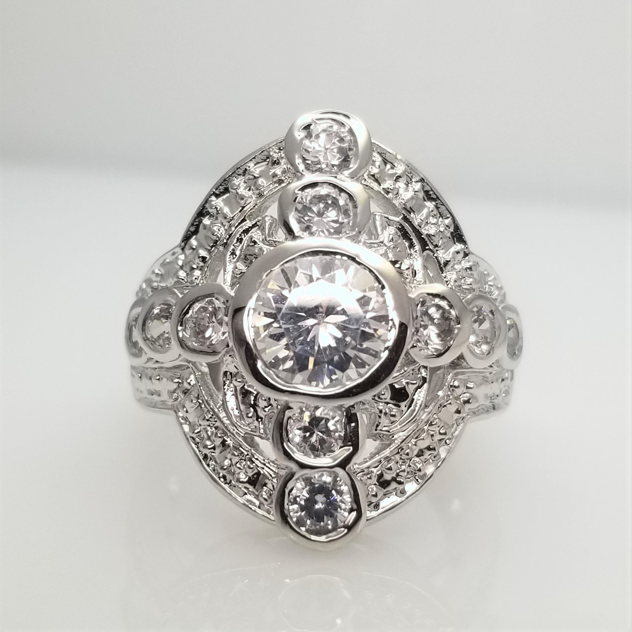 CZ Ring Sterling Silver 001-200-02774 SS - Gemstone Rings