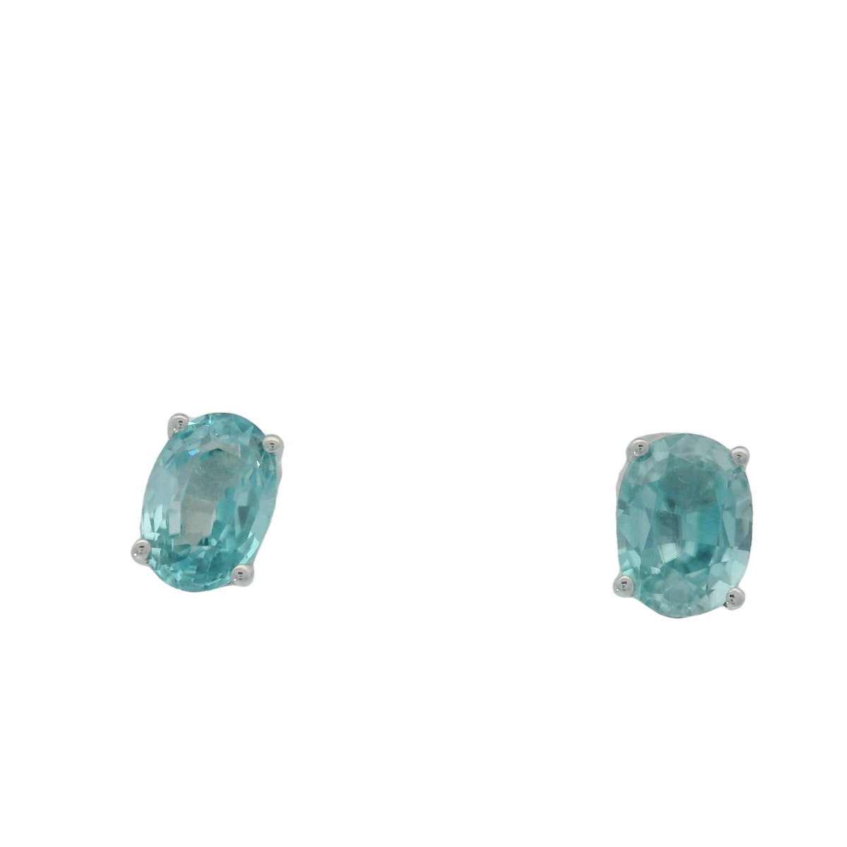 ピアス　No.5477 14KY 5x7 Oval Blue Zircon Stud Earrings 001-210-01617 | Chipper's