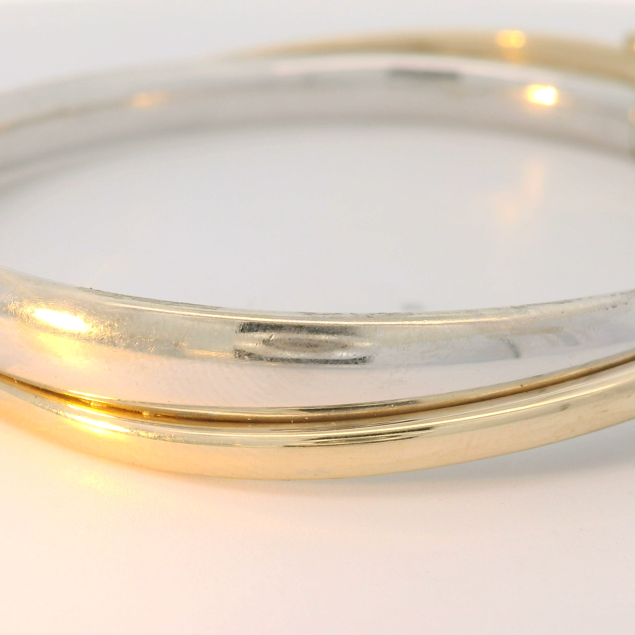 アクセサリー sunny side up Narrow Tangin Bangle 2012 Iconic Two-Tone Asymmetrical Bangle Bracelet – Andaaz Jewelers