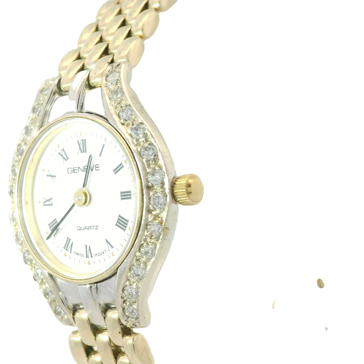 Diamond Watch Geneve Swiss Quartz Watch Kolber Geneve Mens Diamond