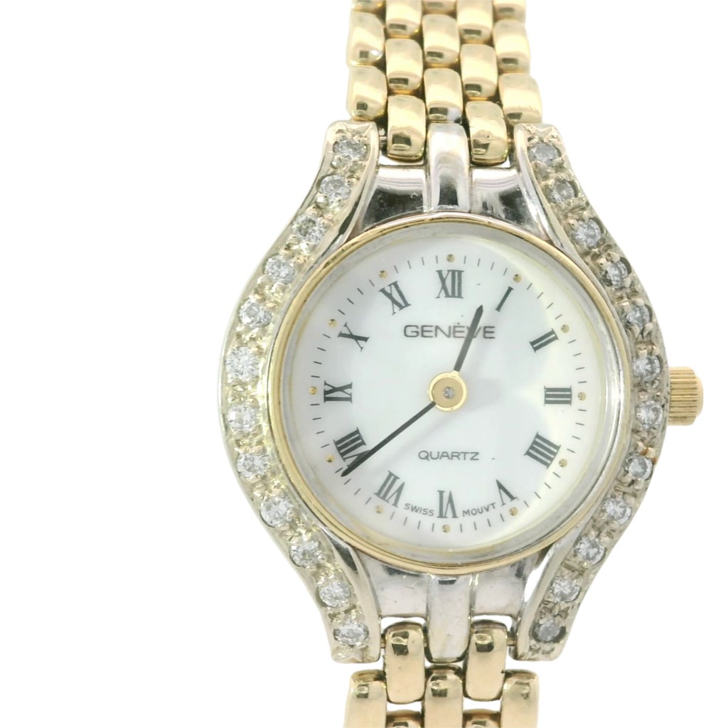 Genuine Diamond Watch Geneva Women's Watches Prices 14K